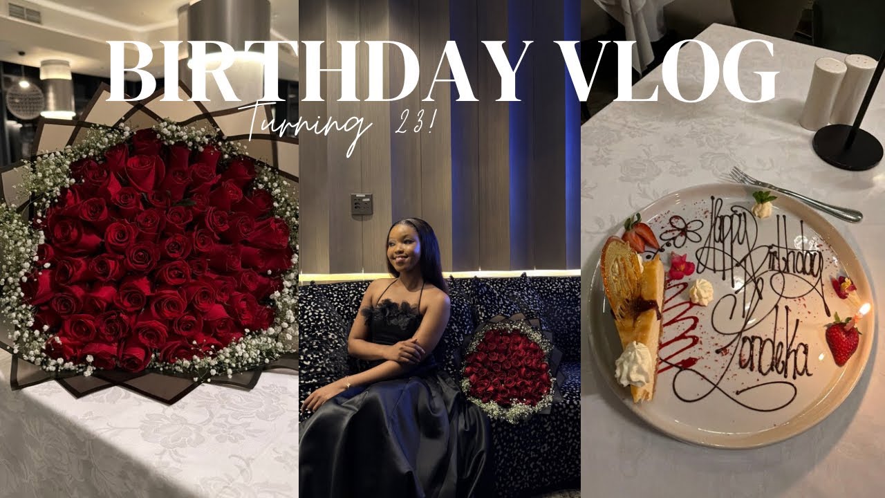 23RD BIRTHDAY VLOG: dinner, gifts, lunch date and beach date 