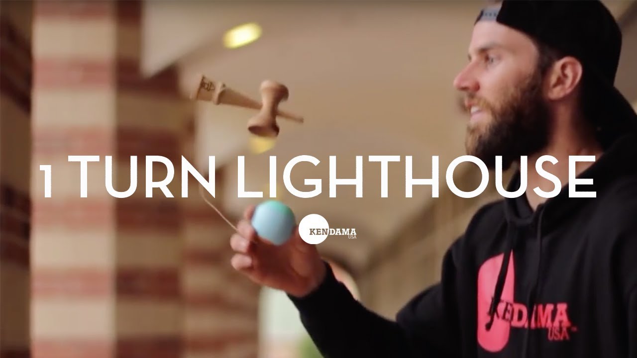 Kendama USA - Trick Tutorial - Intermediate - 1 Turn Lighthouse