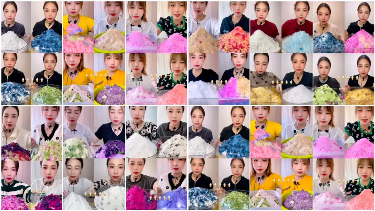 REQUESTED||QIAN'S MOUNTAIN ICE EATING ONLY BITES LONG VIDEO|SATISFYING|RELAXING|ASMR ICE EATING||