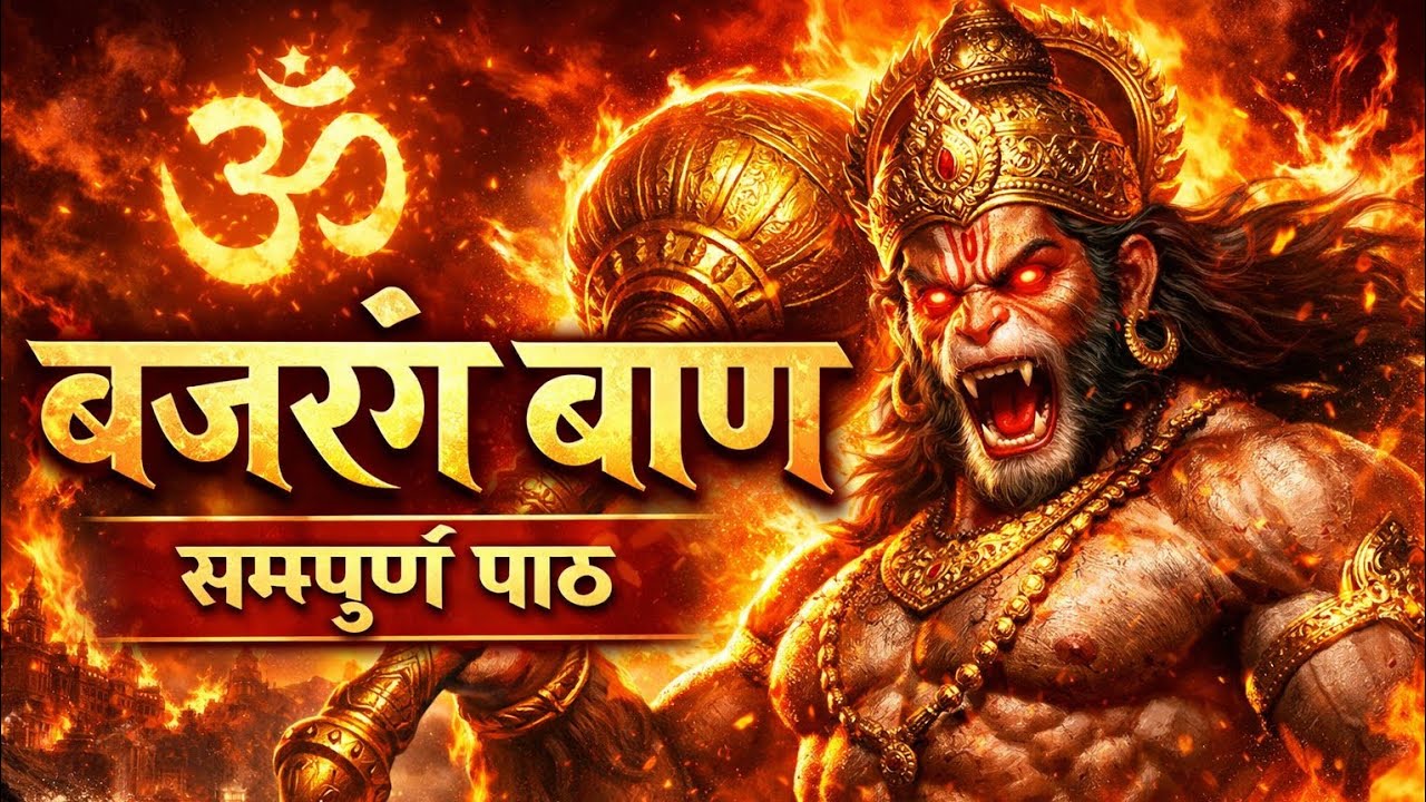 🕉️ बजरंग बाण सम्पूर्ण पाठ | Powerful Bajrang Baan | Hanuman Mantra for Protection & Strength