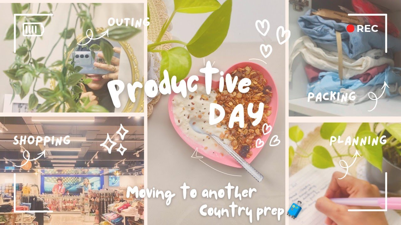 Moving to another country 🌏 Day in My Life |Last min. Prepping & Shopping 🛍️#travelvlog #travelprep 