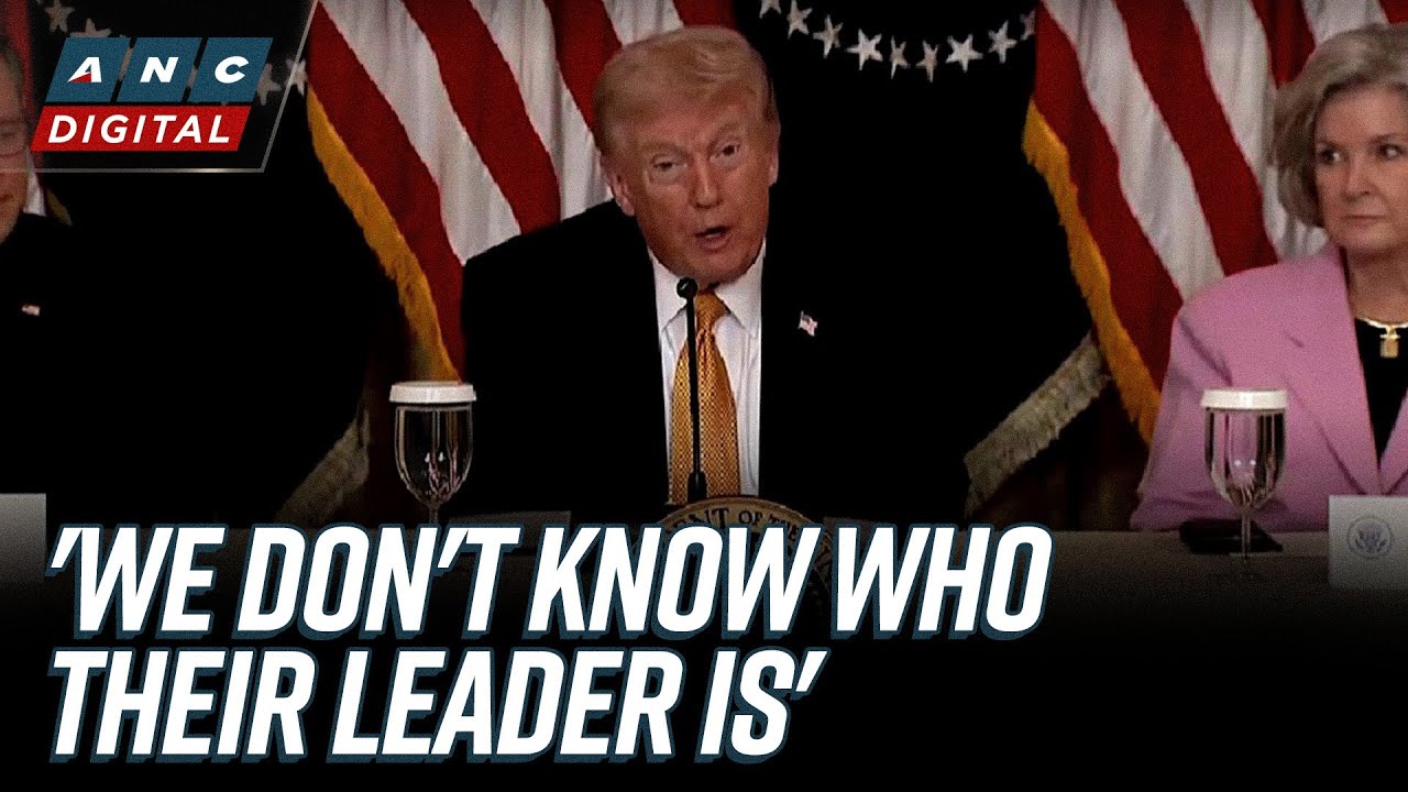 'We don't know who their leader is': Trump on negotiations with Iran | ANC