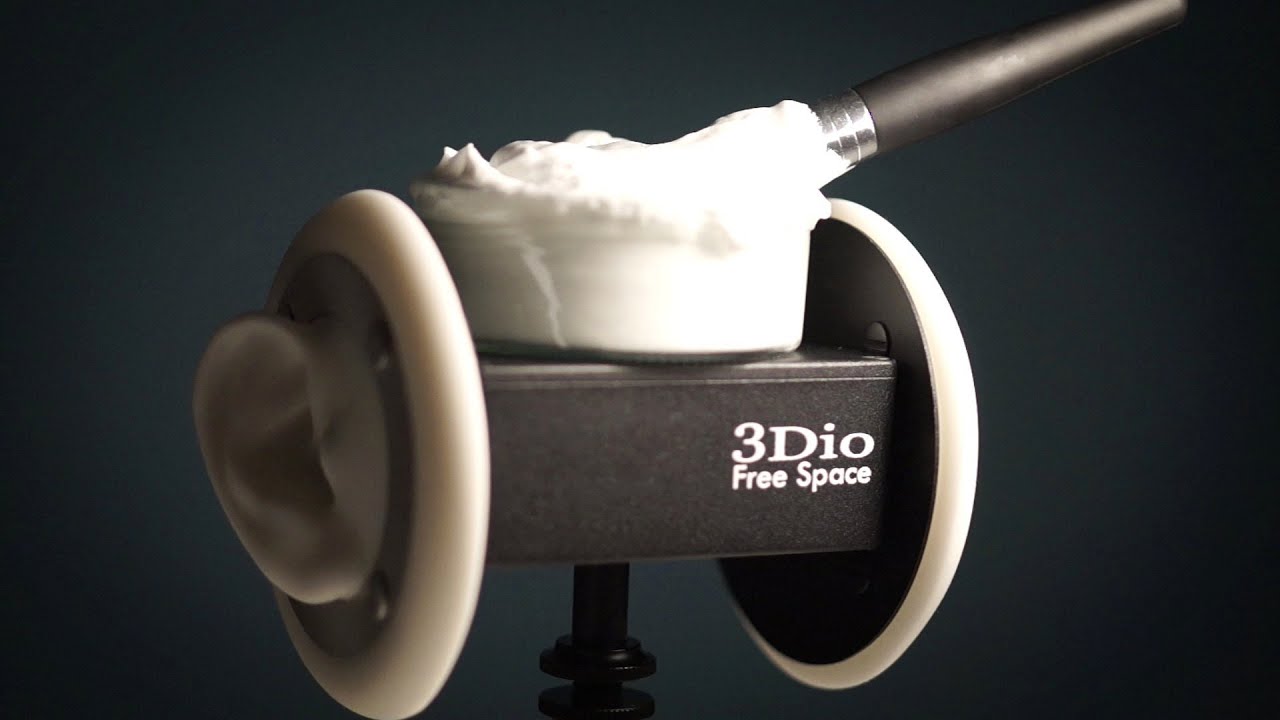 Binaural ASMR. Shaving Foam (No Talking)