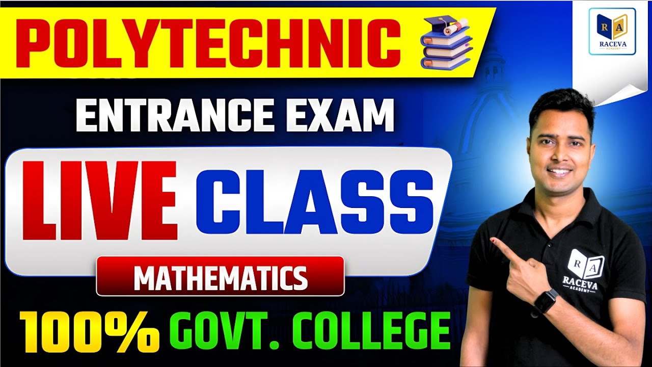 ✅ Polytechnic Most Important Question 2026 | #Polytechnic Mathematics Live Class | #racevaacademy