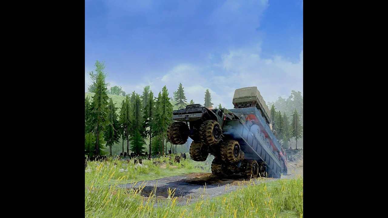 Amazing driver action with incredible truck power