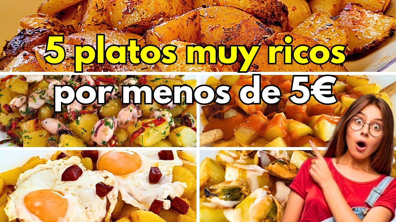 Recetas Con Papas por MENOS de 5&euro; en Solo 10 MINUTOS &iexcl;Platos de De Lujo!