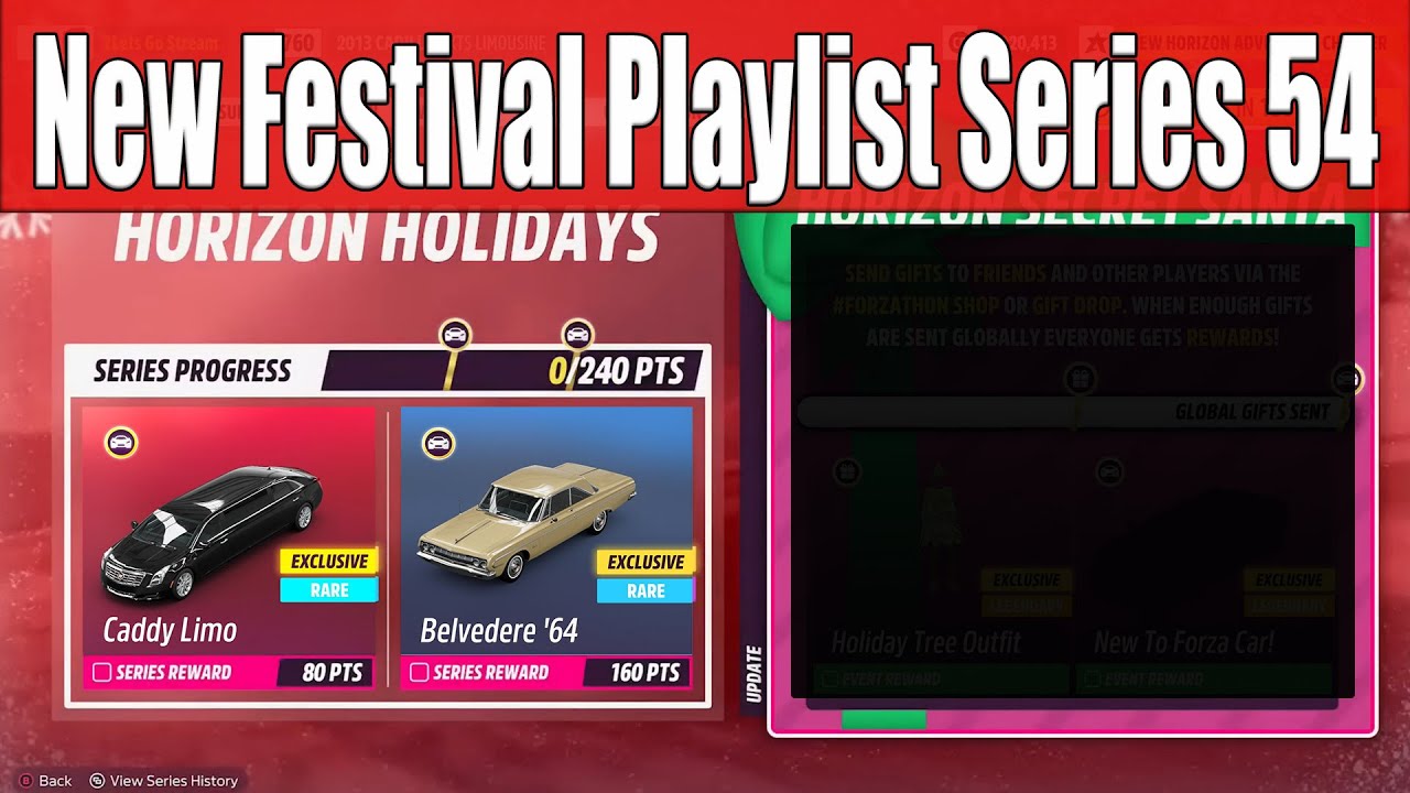 Forza Horizon 5 - New Festival Playlist Series 54 - Horizon Holidays Comeback