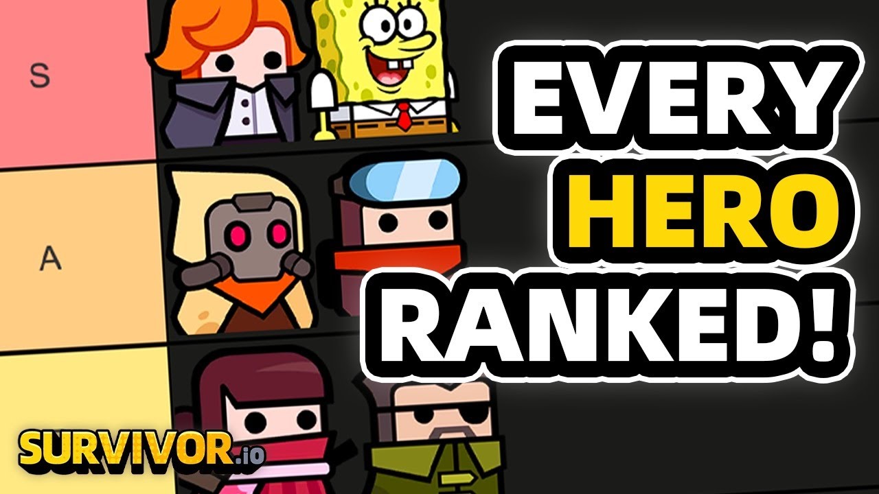 ЛУЧШИЕ И ХУДШИЕ ГЕРОИ В Survivor.io СПИСОК УРОВНЕЙ - КАЖДЫЙ ВЫЖИВШИЙ В РЕЙТИНГЕ!