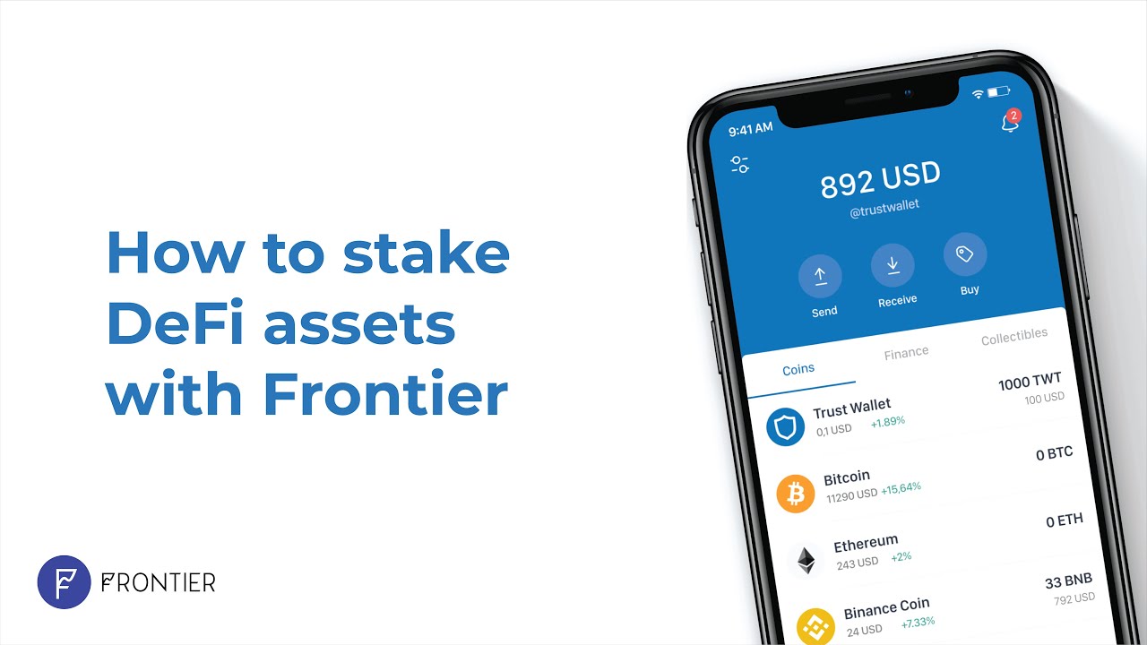 How to stake DeFi assets with Frontier