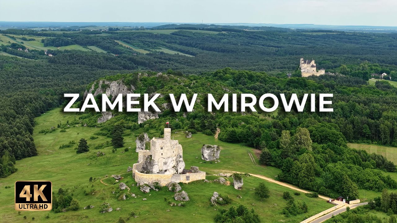 Zamek Mirów i Skały Mirowskie | Piękne widoki z drona | Jura Krakowsko-Częstochowska [4k]