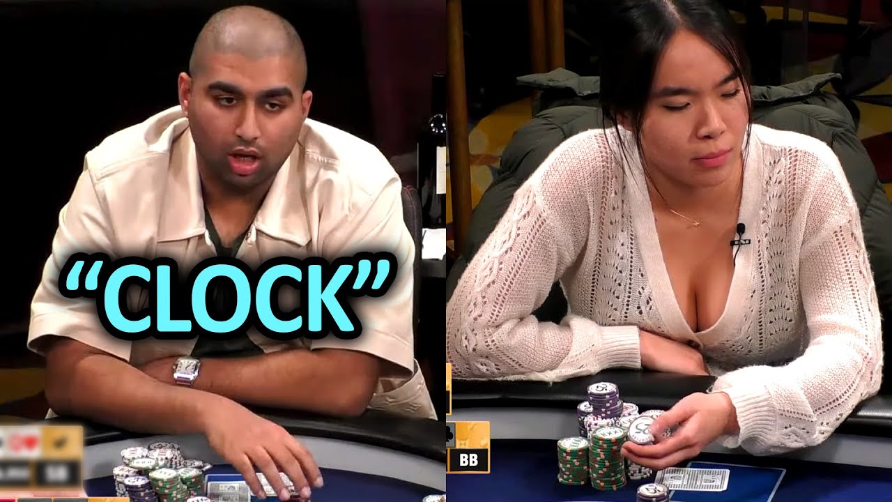 She 4-Bet Nik Airball But He Has A HUGE Hand @Hustler Casino Live