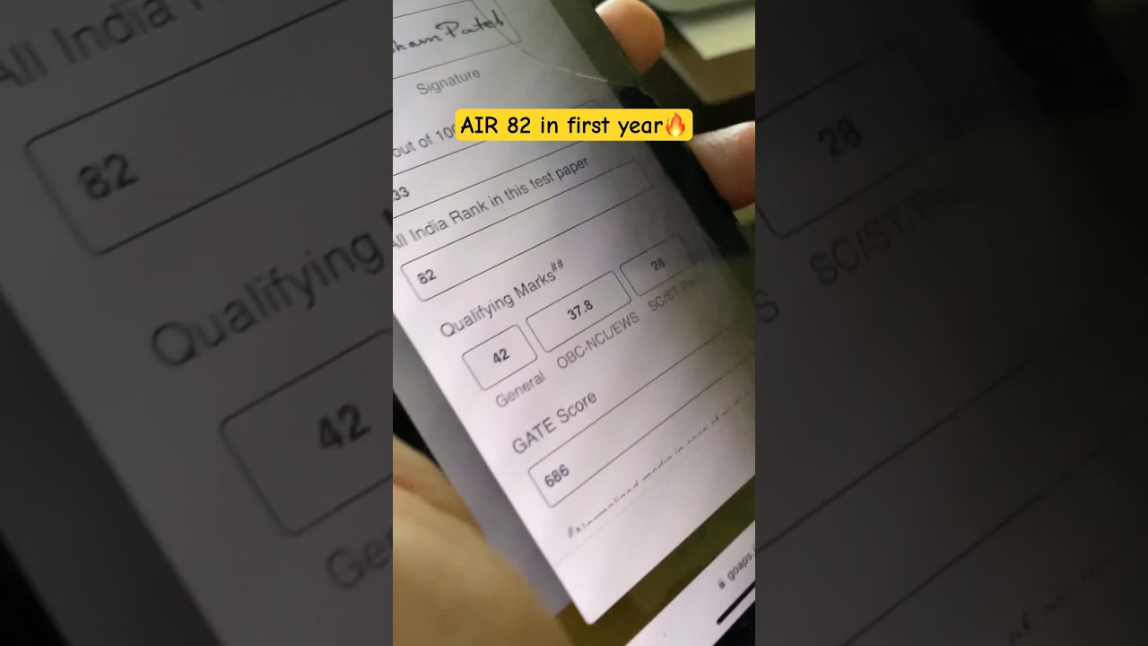 Gate 2024😱result reaction live. #iitbombay #shorts #short #gate2024 #viralshort #resultreaction