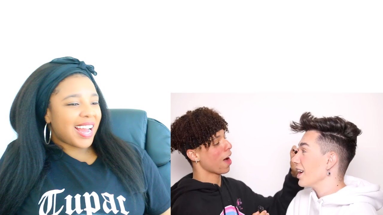 LARRAY DOING JAMES CHARLES MAKEUP | Reaction