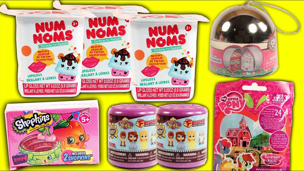 ★BLIND BAG SURPRISES: Shopkins Season 4, Num Noms, MLP, Sofia The First★ Fashems Mashems Blind Bags