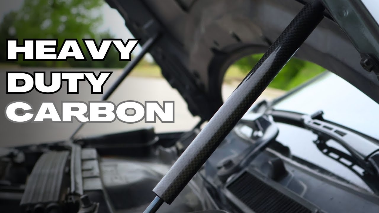 How To Replace BMW Hood Struts | Heavy Duty Carbon Fiber Upgrade | E90 E92 328i 335i M3