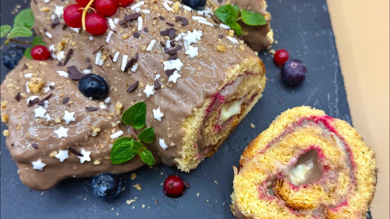 Ruladă de Pandoro Zuppa Inglese – Desert Festiv Fără Coacere