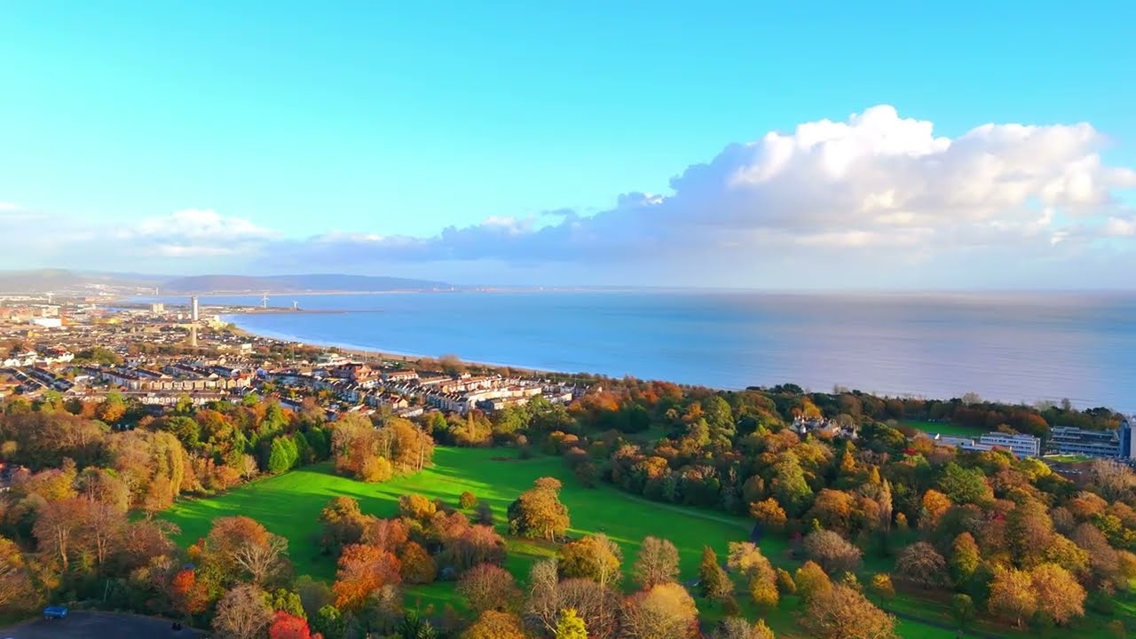 Swansea Singleton Park| Stunning 4K Aerial Drone Footage | DJI Mini 4 Pro