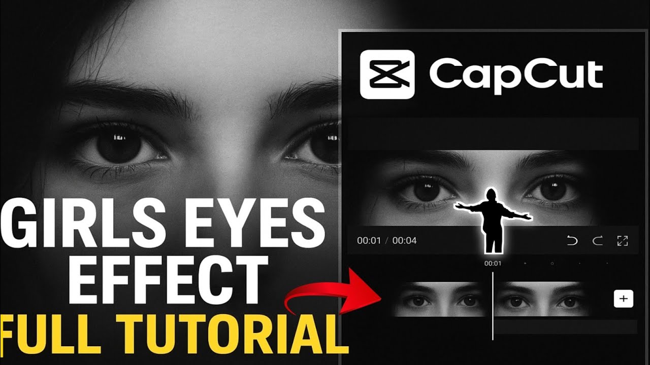 Girls Eyes Effect Editing 🔥 CapCut Full Tutorial (Viral Effect Instagram trending reels tutorial 🎬