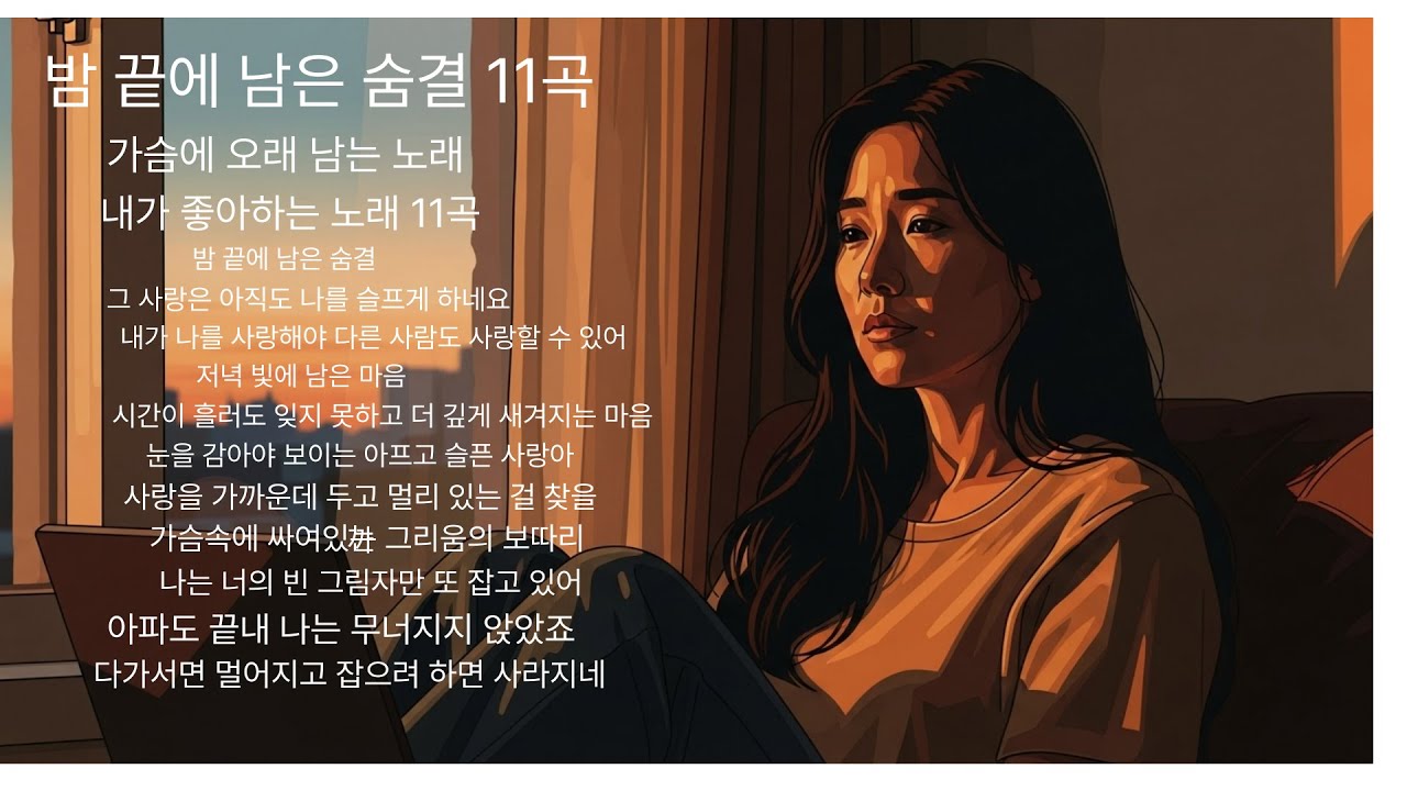 밤 끝에 남은 숨결 11곡 모음/제가 좋아 하는 노래 11곡 모음