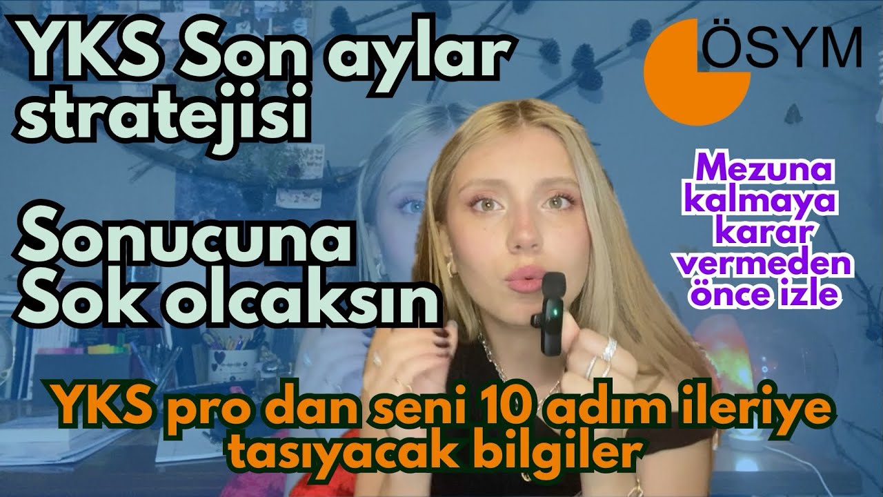 YKS PRO TIPÇI’dan Efsane SON 3 AY TEKNİĞİ - Mezuna Kalmaya karar vermeden izle - MSÜ’ sonrası reset