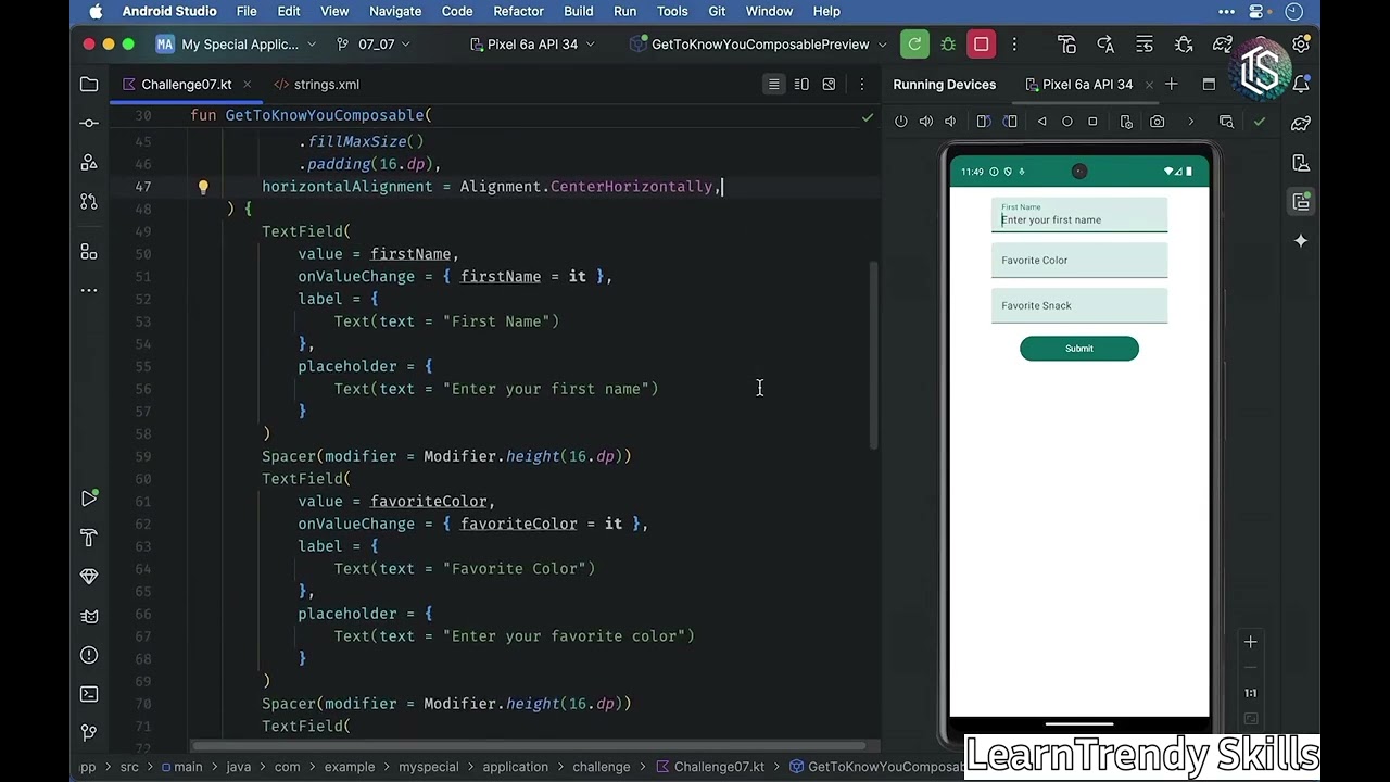 Solution: Get to Know You | Android Development Challenge Explained