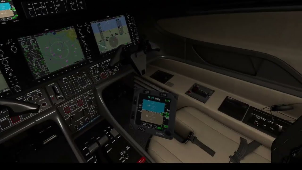 X-Plane 12 - Aerobask Phenom 300 First Landing Attempt