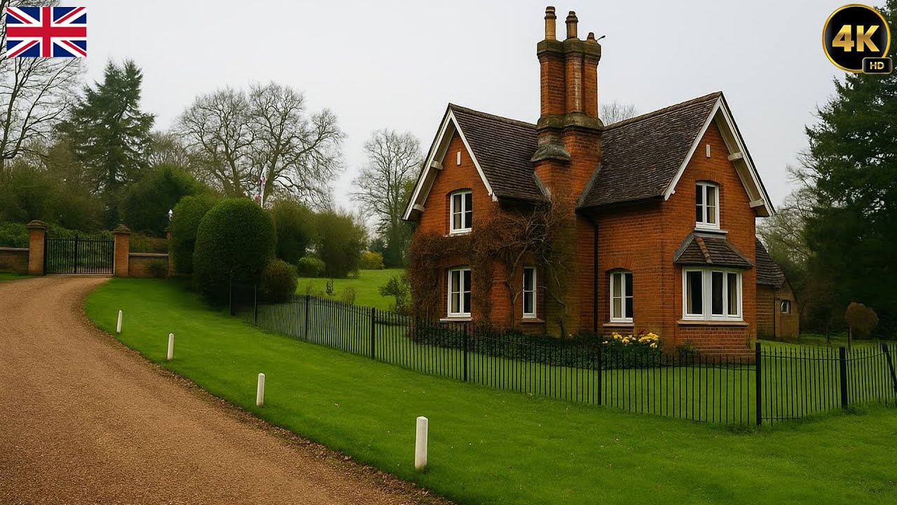Rainy Autumn Walk in Magical English Villages — So Peaceful & Relaxing