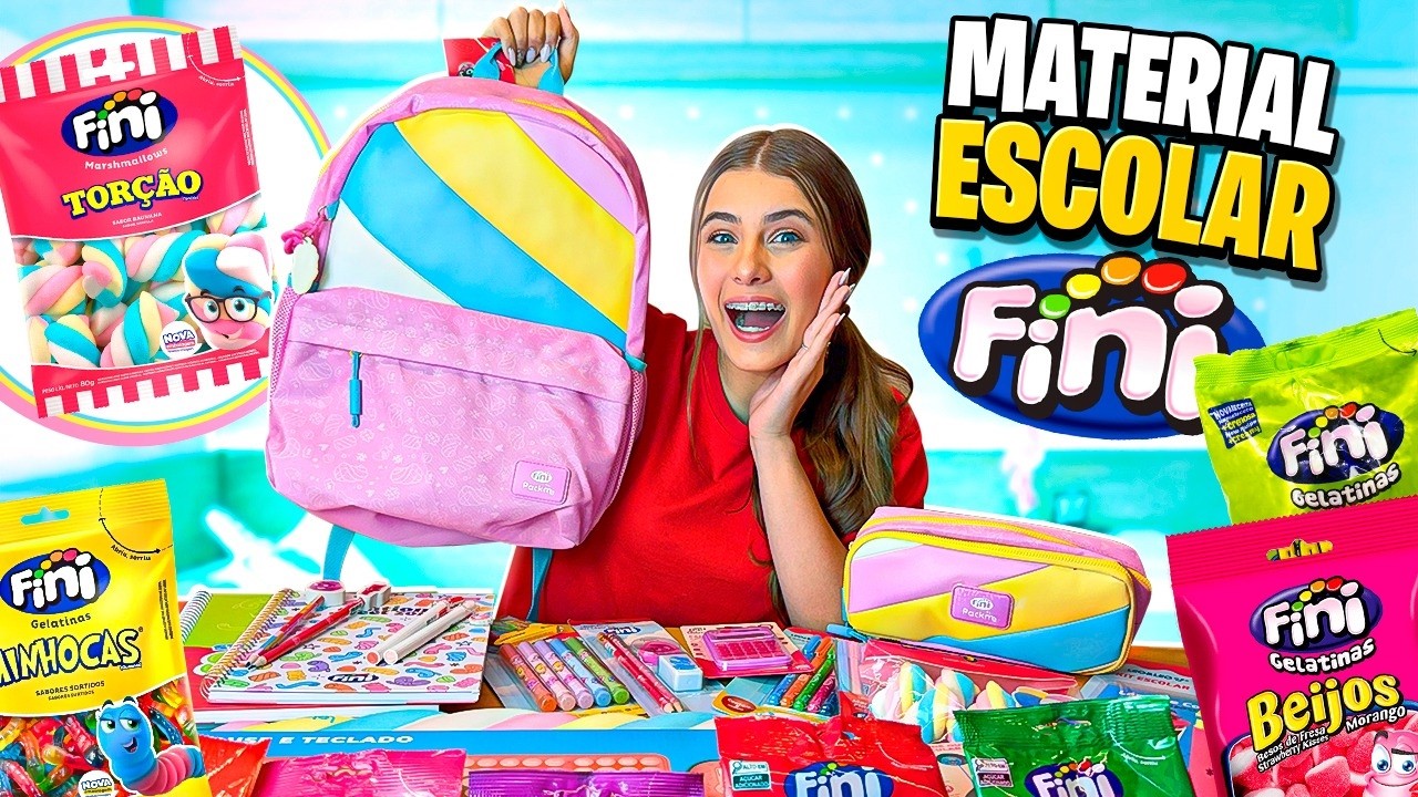 MOSTRANDO TUDO QUE COMPREI DA FINI *material escolar