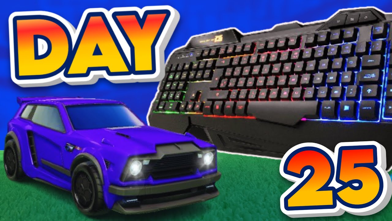 DIA 25 JOGANDO NO TECLADO!! ROCKET LEAGUE