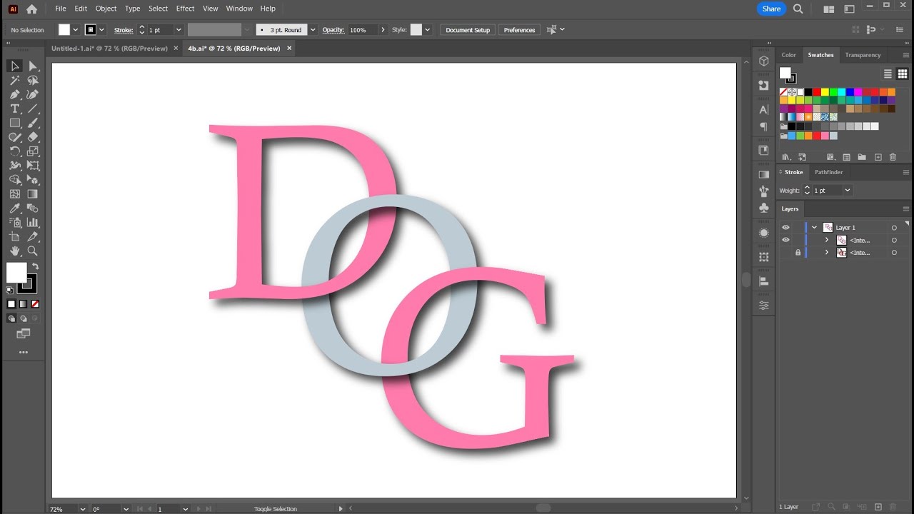 How to Overlap Letters and Shapes With the New Intertwine Feature in Adobe Illustrator
