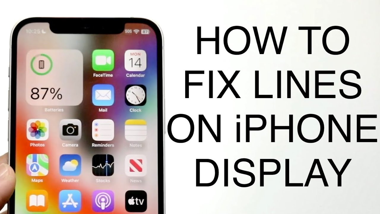 Как исправить случайные линии на дисплее iPhone! (2023)