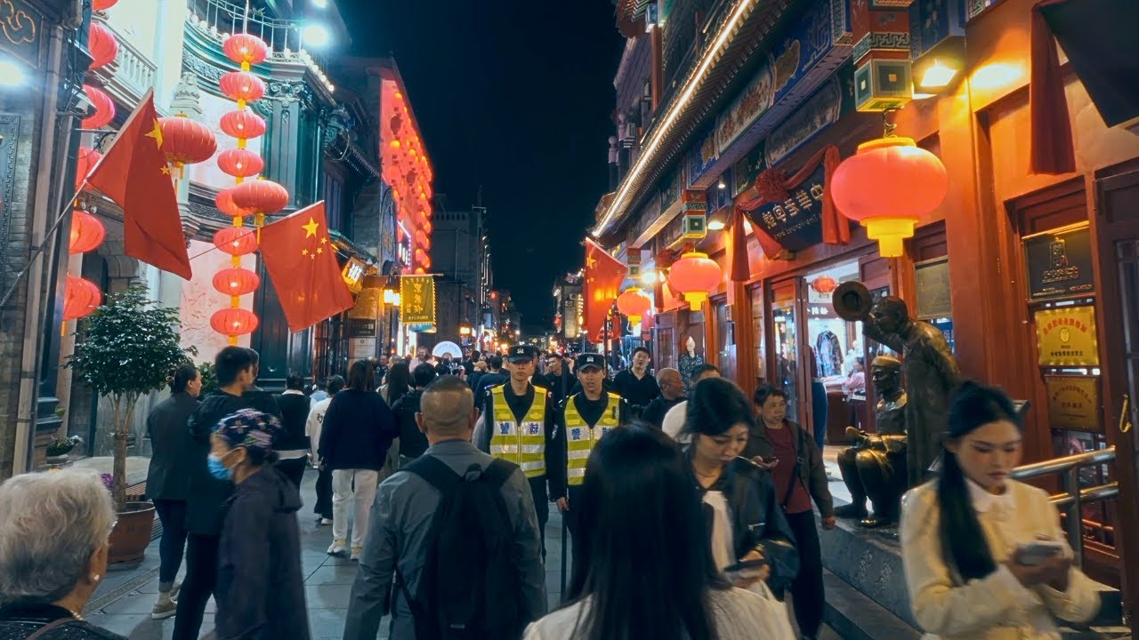 Beijing’s Crowded Streets on National Day | Qianmen 4K Walk