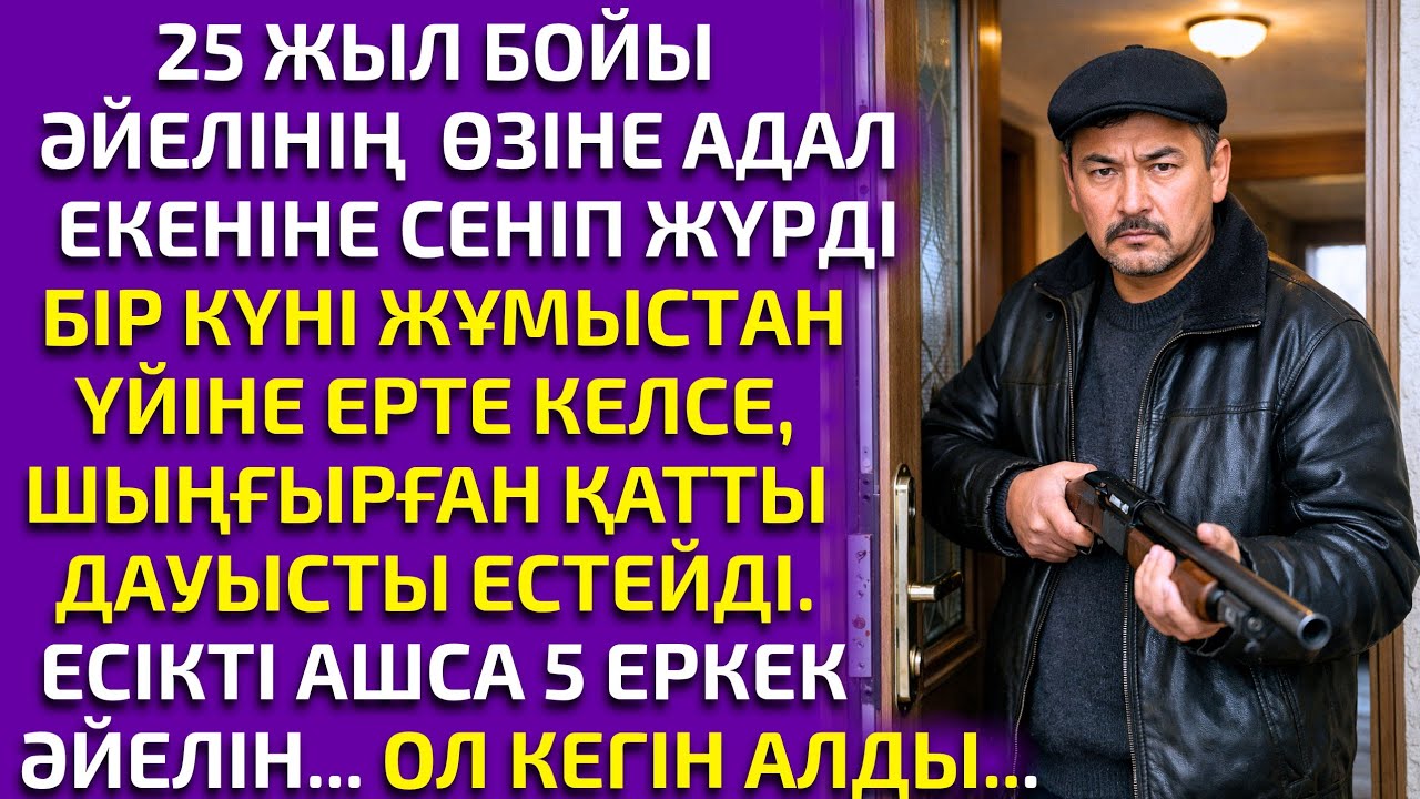 25 ЖЫЛ БОЙЫ ӘЙЕЛІ АДАЛ БОЛЫП ЖҮРЕДІ. БІР КҮНІ ЖҰМЫСТАН ҮЙІНЕ ЕРТЕ КЕЛСЕ, ШЫҢҒЫРҒАН ДАУЫСТЫ ЕСТИДІ. 