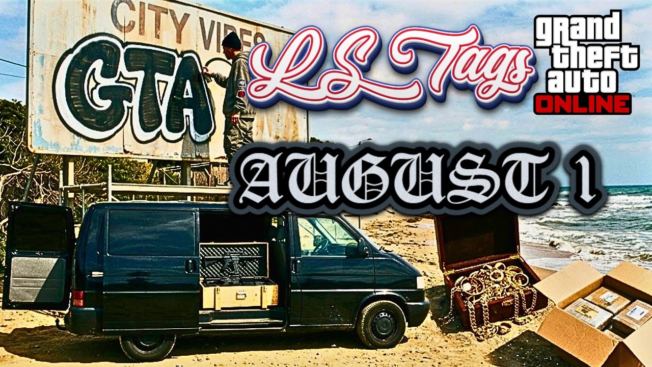 МЕСТОПОЛОЖЕНИЕ LS TAGS, КОРАБЛЕКРУШЕНИЯ И ОРУЖЕЙНОГО ФУРГОНА &mdash; 1 АВГУСТА | GTA ONLINE