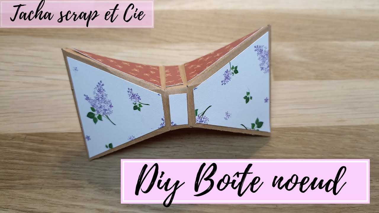 TUTO Boîte noeud de papillons FÊTES DES PÈRES  #scrapbooking #diy #tuto #action