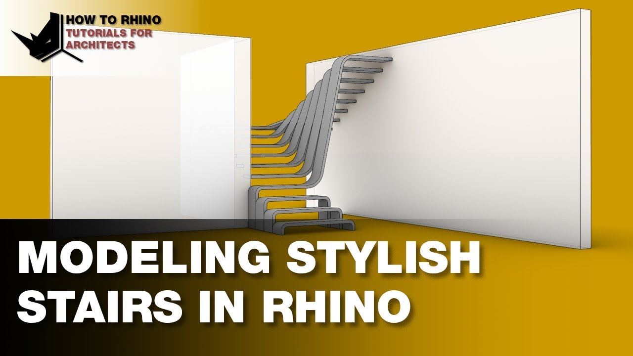 Learn Rhino Modeling Stylish Stairs