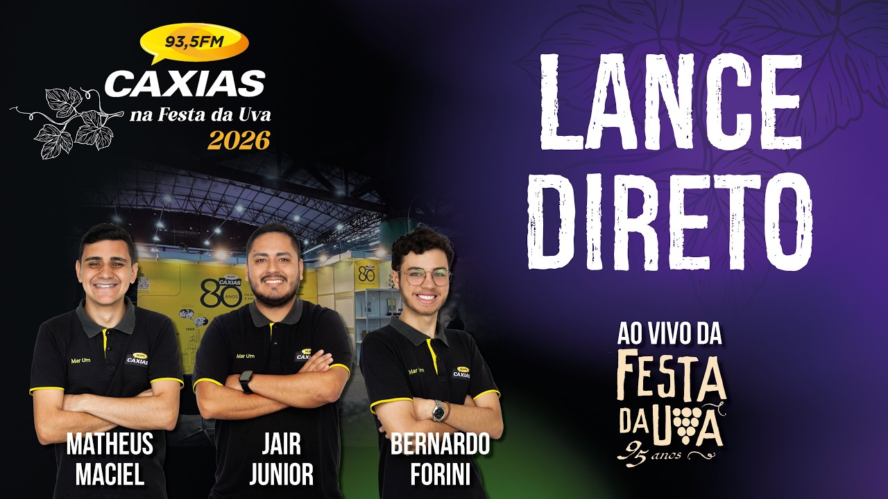 LANCE DIRETO DA FESTA DA UVA | AO VIVO | 24/02/2026