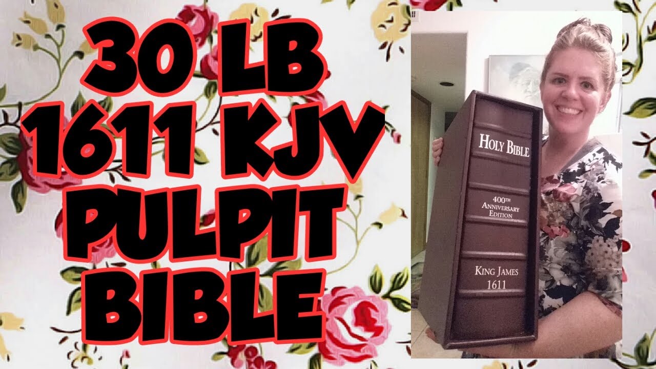 30 LB 1611 KJV Pulpit Bible!!!