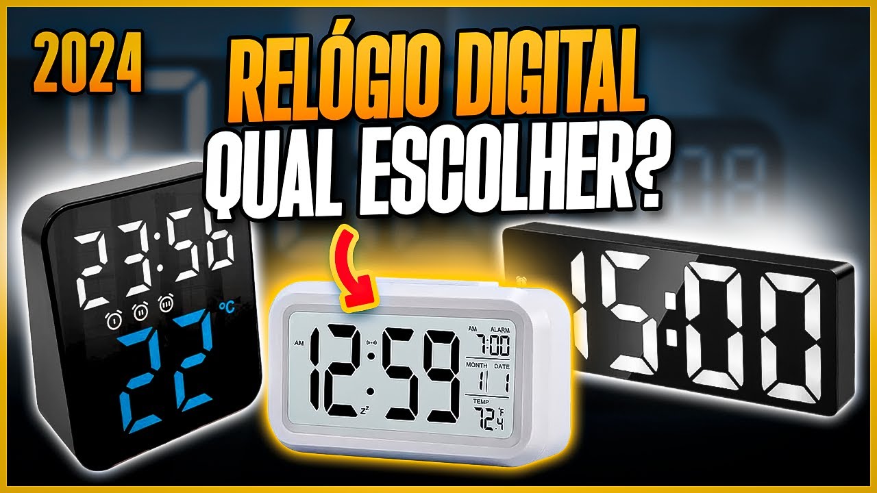 Qual RELÓGIO DIGITAL DE MESA Comprar em 2024? 3 Modelos MAIS VENDIDOS - Relógios Digitais Baratos