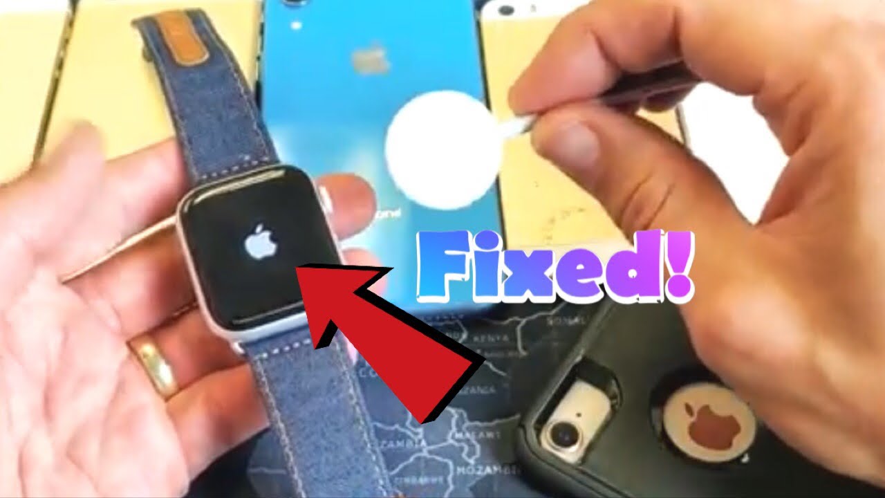 ВСЕ ЧАСЫ APPLE: ЗАСТРЯЛИ НА ЛОГОТИПА APPLE ИЛИ ЗАМЕРЗЛИ? (2 ВАРИАНТА ИСПРАВЛЕНИЯ)