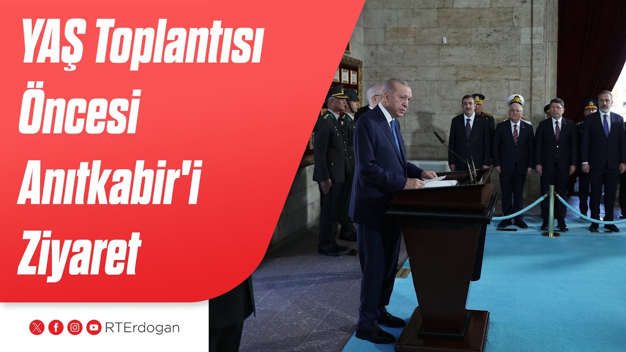 Yüksek Askerî Şûra Toplantısı Öncesi Anıtkabir'i Ziyaret