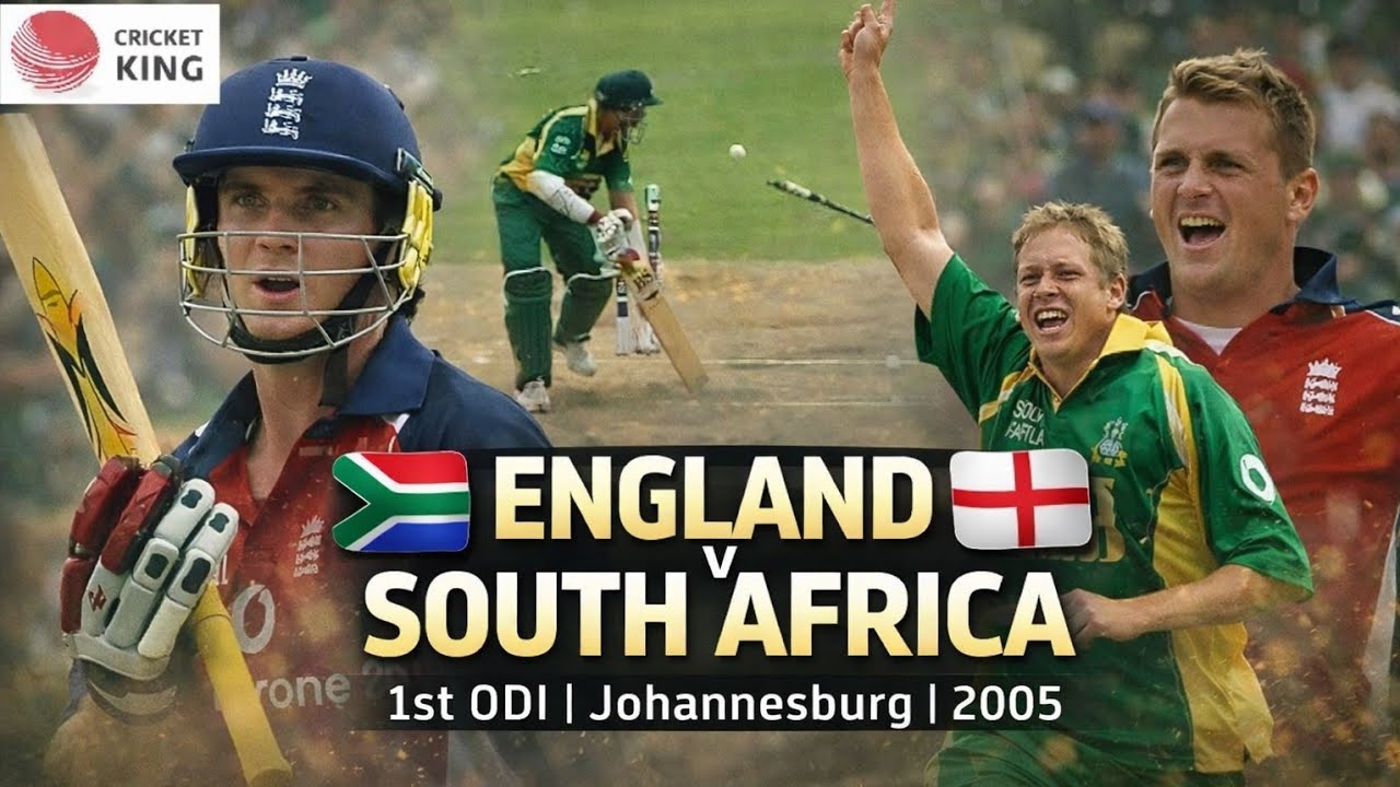 England Defeated South Africa in Rain Hit 1st ODI at Johannesburg 2005