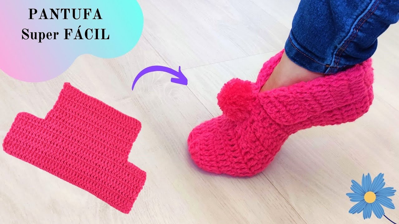 Тапочки EASY STEP BY CROCHET