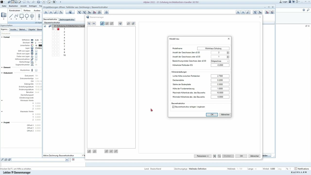 Allplan Ebenenmanager