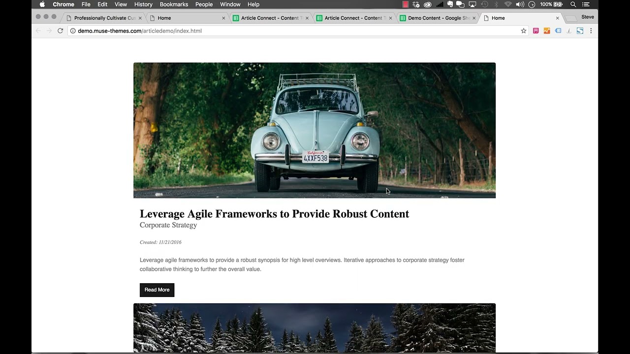 Article Connect – Adding Content | Tutorial by MuseThemes.com