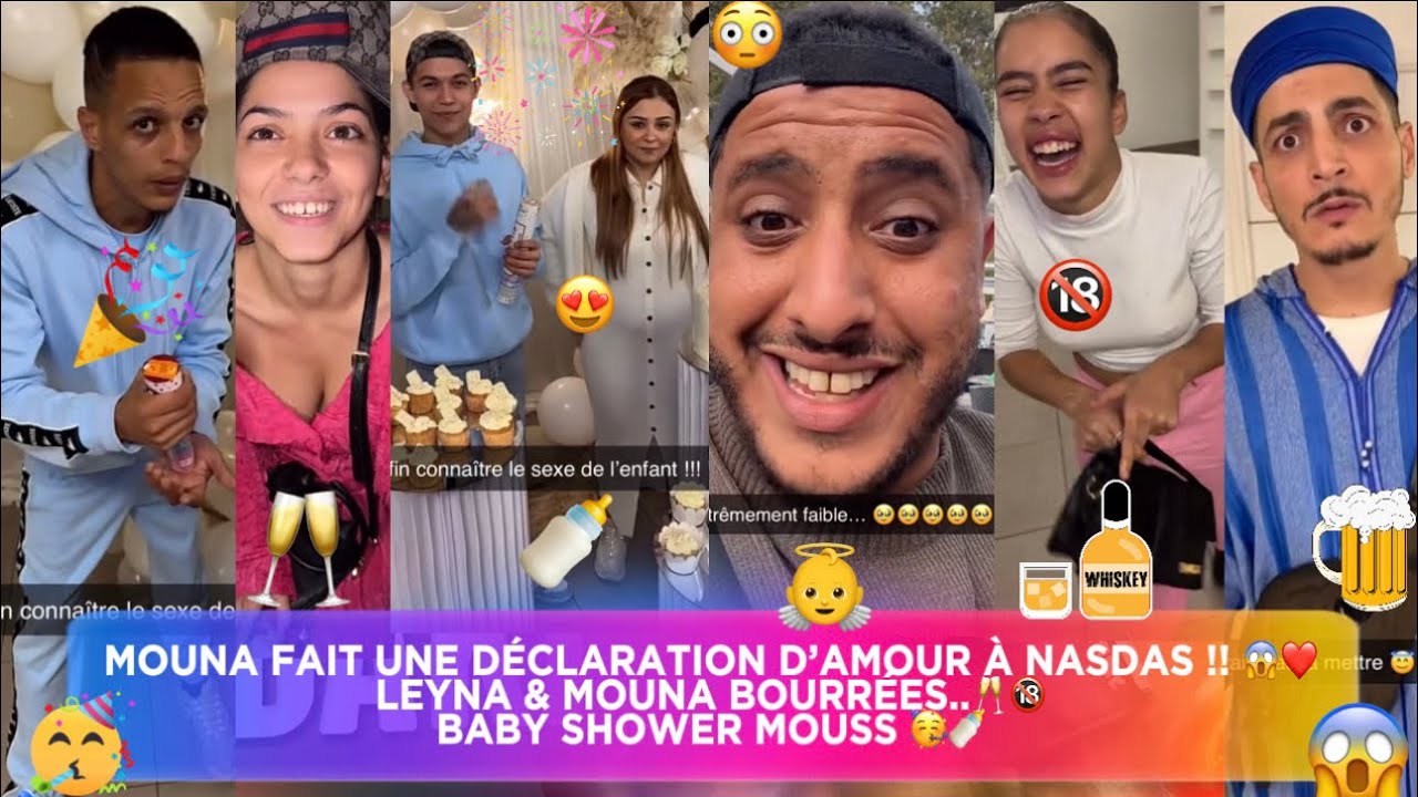 NASDAS & Co.🦅[EP.112🍿] SOIRÉE BABY SHOWER !🥳🍼• MOUNA fait une DÉCLARATION d’AMOUR à NASDAS !😱❤️