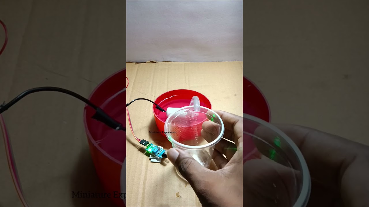 Automatic water tap using IR sensor  #tech #project #science