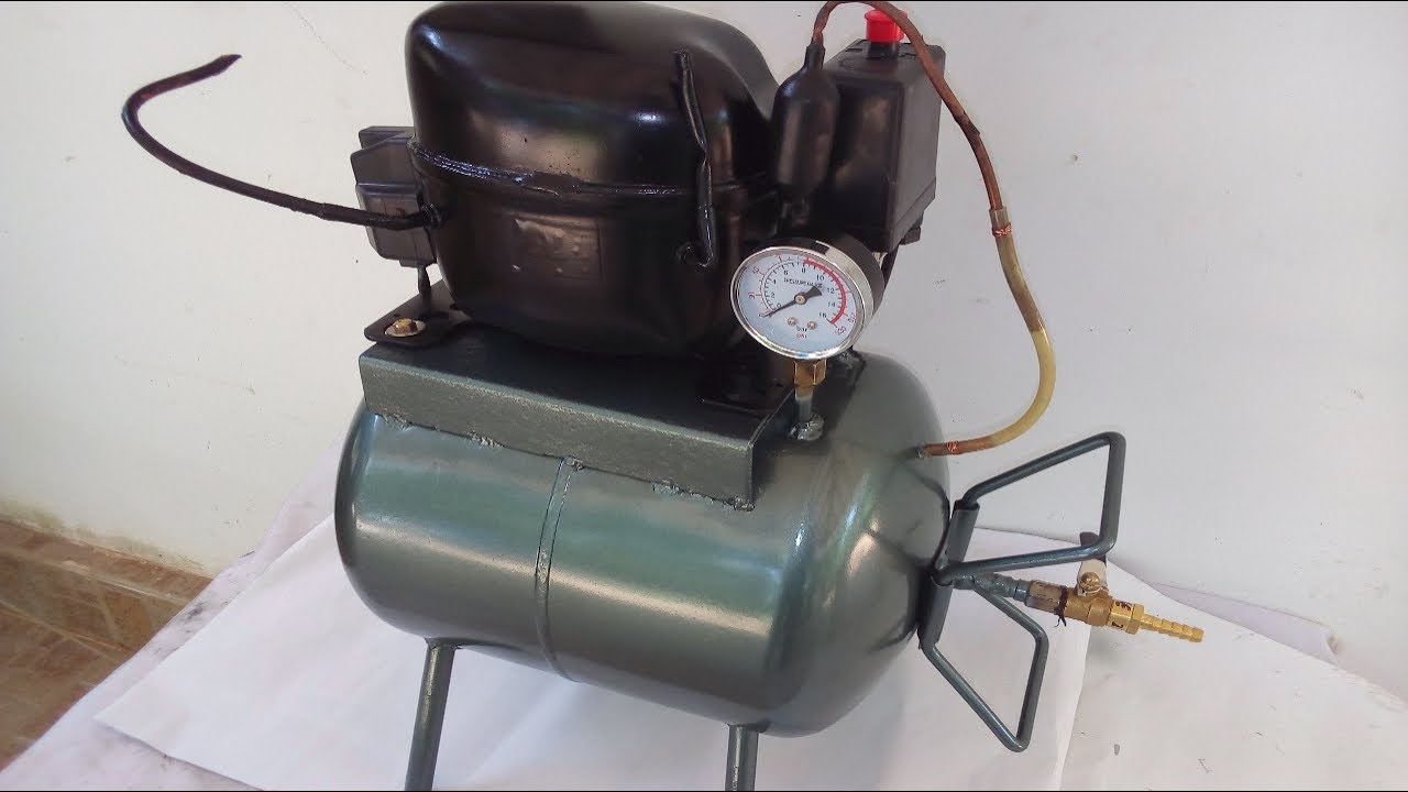 How to make a Silent  Air Compressor DIY