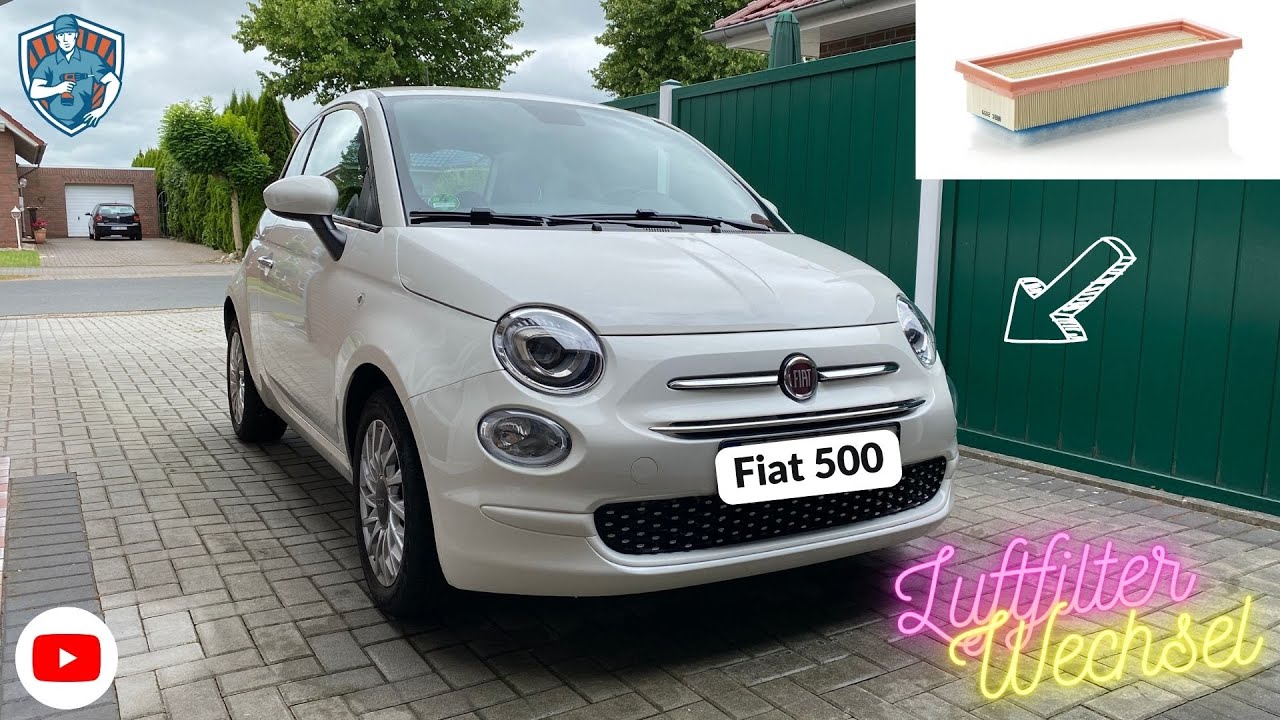 FIAT 500 1.2 LUFTFILTER wechseln - Air Cleaner change - TUTORIAL - Anleitung