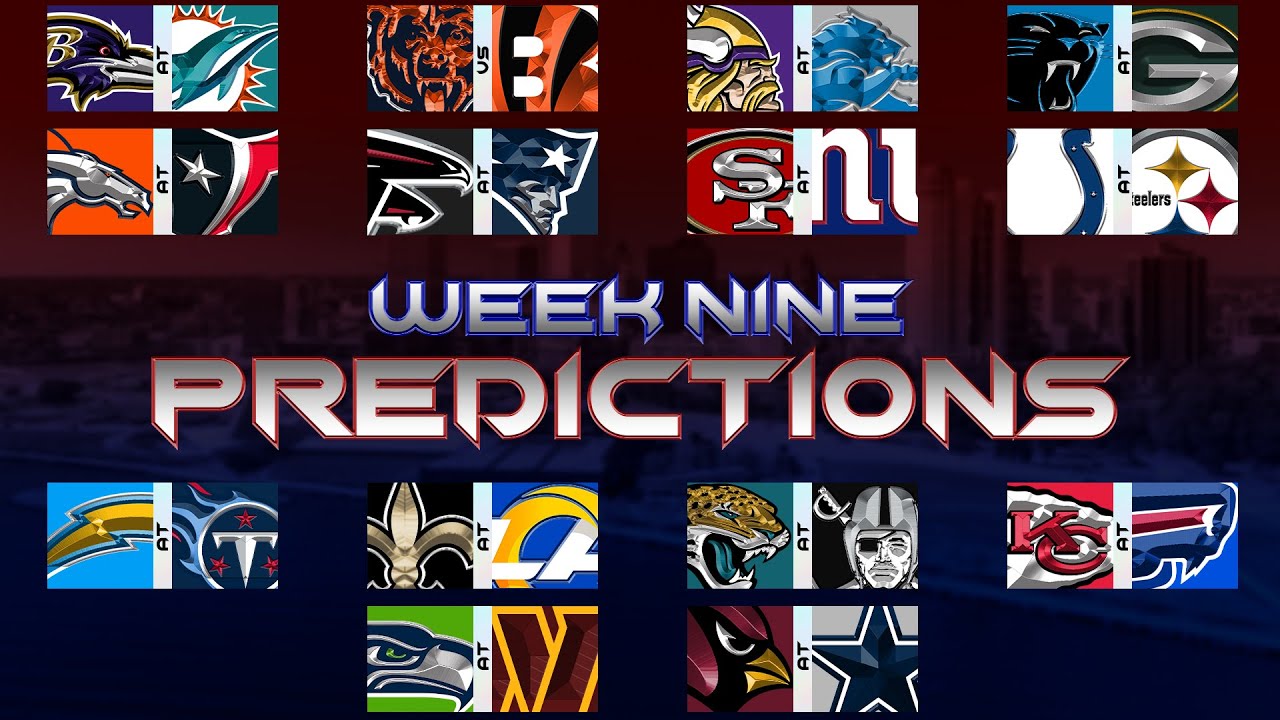 NFL Week 9 Predictions